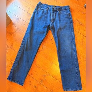 Vintage Lee Regular Fit Straight Leg Jeans in Medium Wash